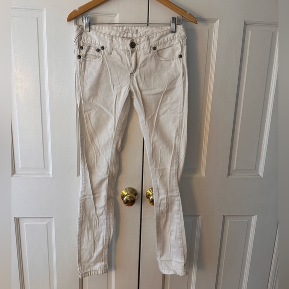 Free People White Jeans - Picture 1 of 5